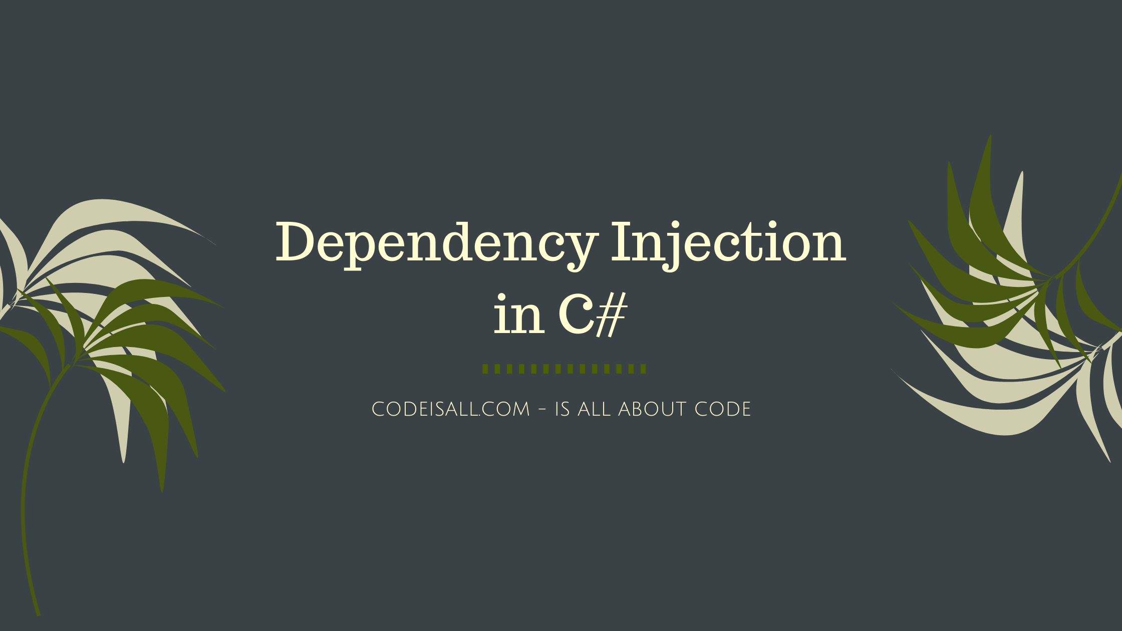 Dependency Injection in C Code Is All
