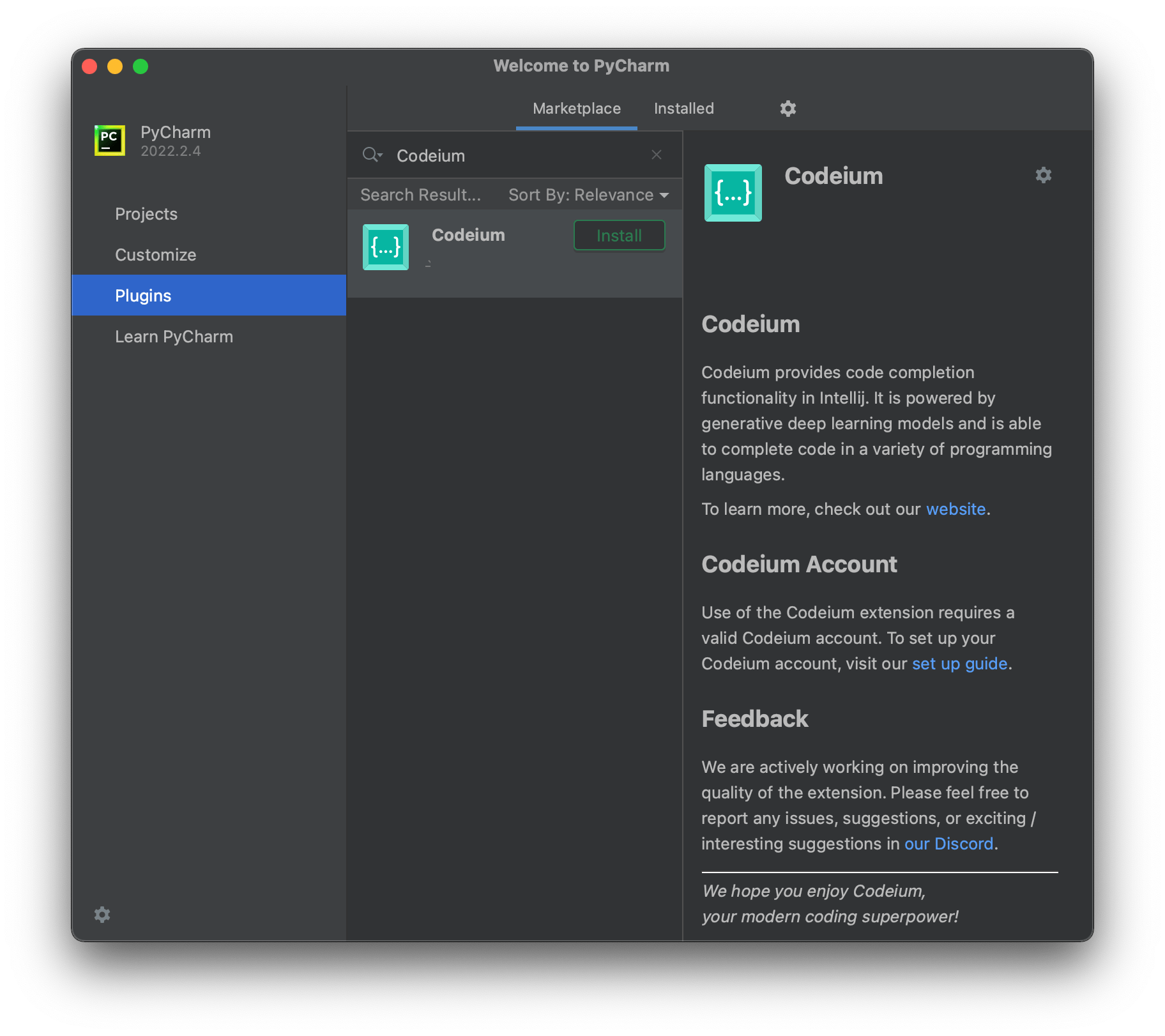 JetBrains IDEs Tutorial Codeium · Free AI Code Completion & Chat