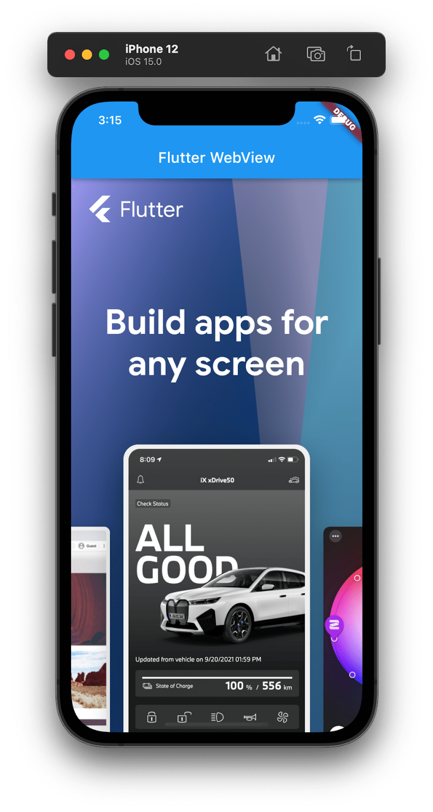 Flutter 앱에 View 추가 Google Codelabs