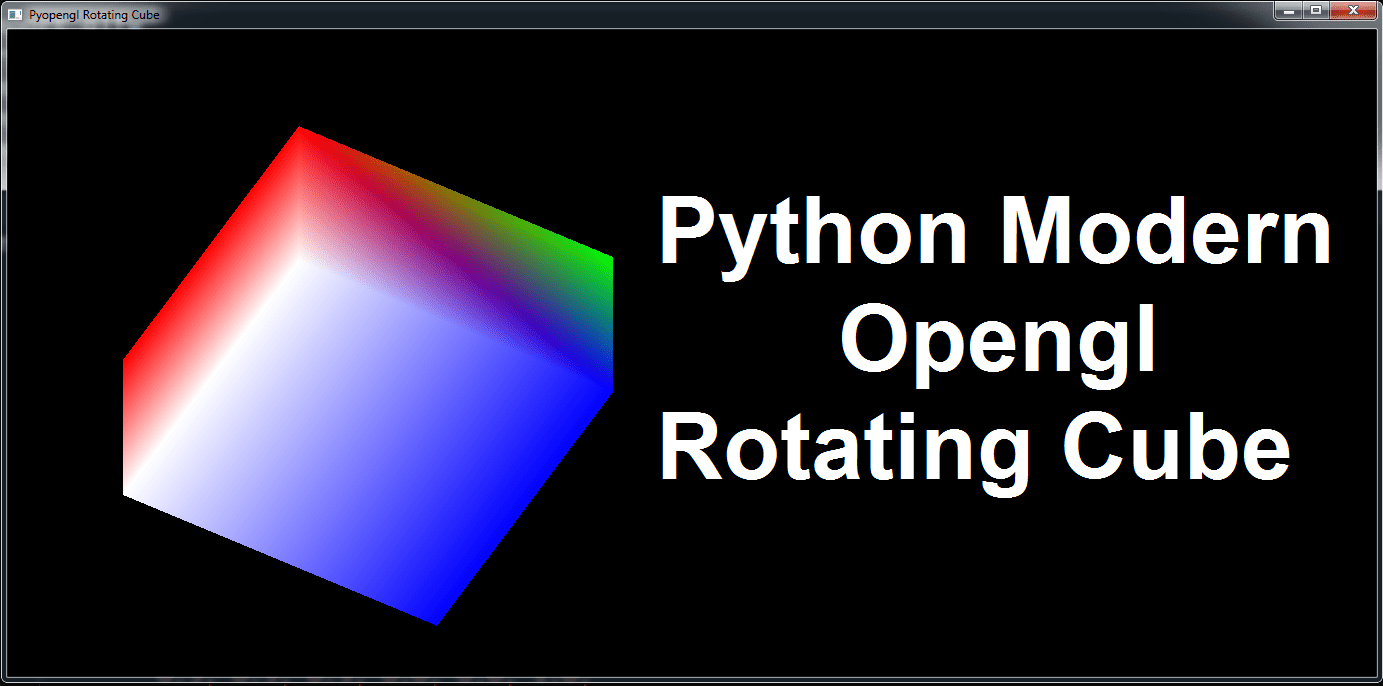 Python Modern Opengl Rotating The Cube Codeloop