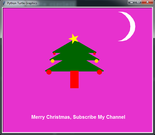 Python Merry Christmas Code With Turtle Graphic Codeloop