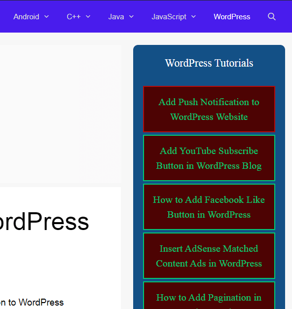 WordPress Add Custom Sidebar in Every Post Codeloop