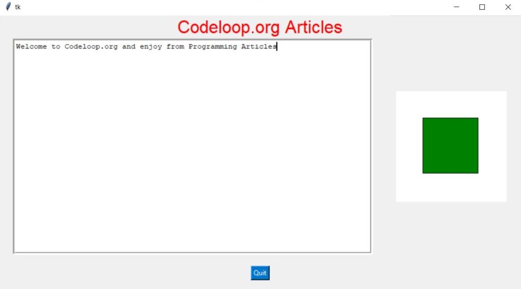 Introduction to Python Tkinter GUI Programming Codeloop
