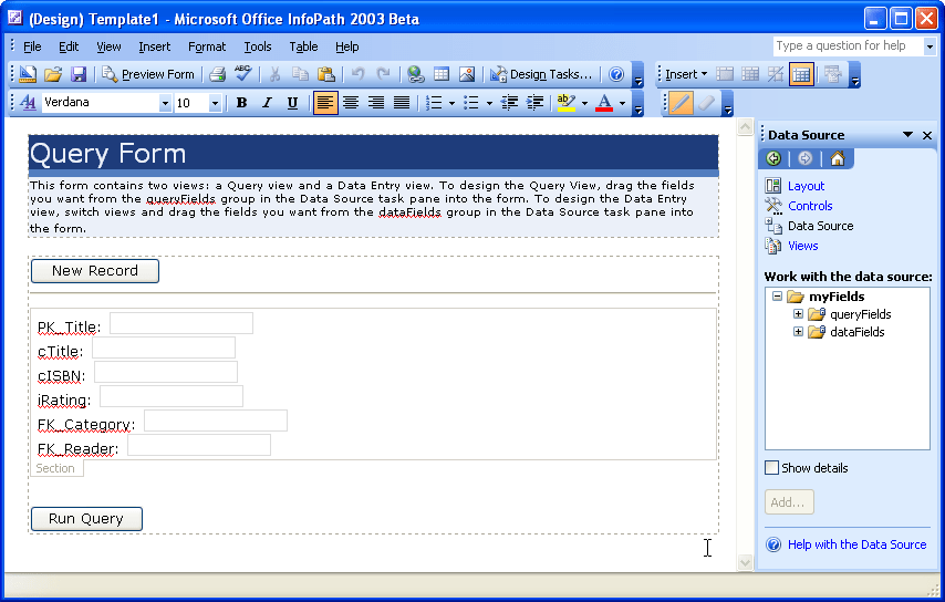 Introduction to Microsoft Office InfoPath 2003