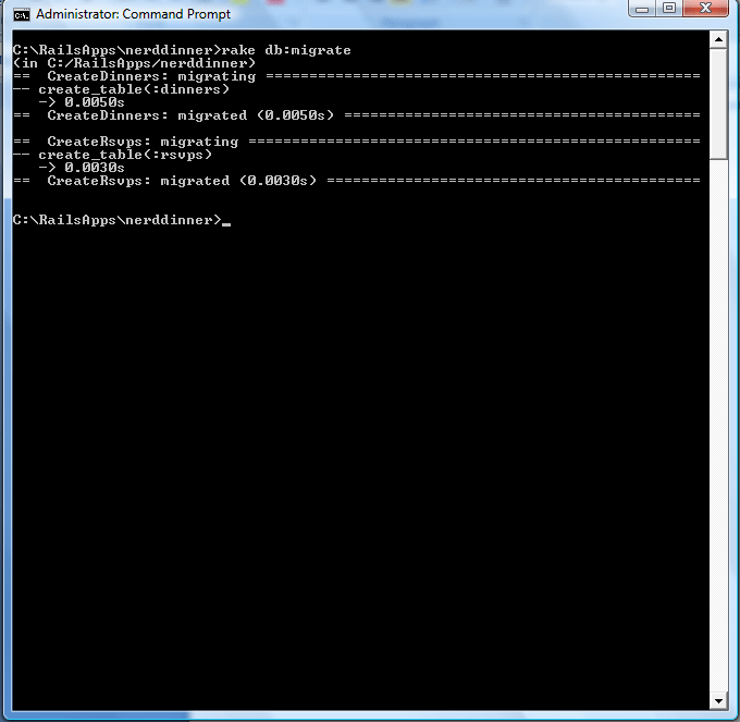 Nerd Dinner on Rails
