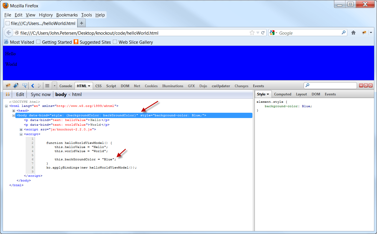 Simplest Thing Possible Introduction to Knockout.js