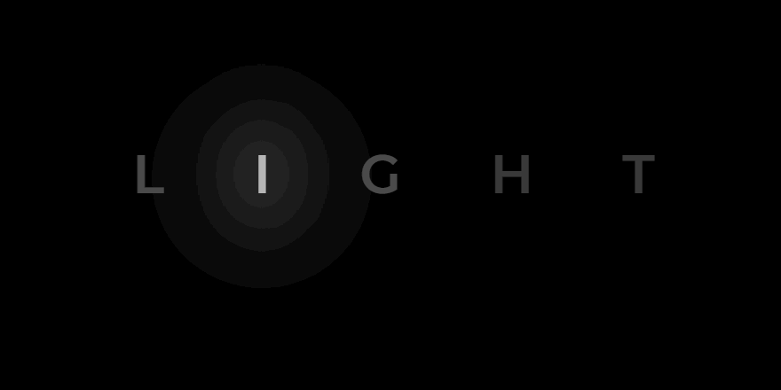 Flickering Light Text Animation in CSS CodeMyUI