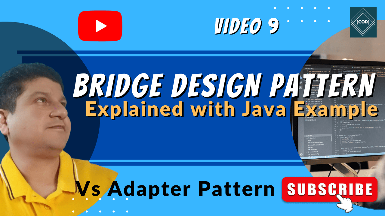 Bridge Pattern Tutorial Explained with Examples in Java Vs Adapter