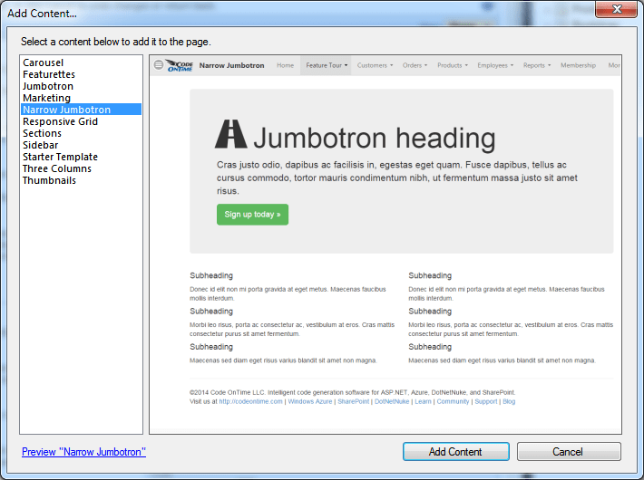 Code On Time Bootstrap Integration; Touch UI Gets Adaptive Filtering