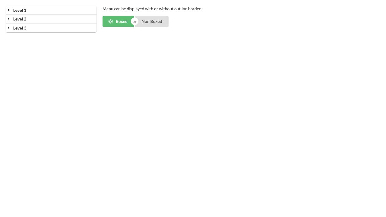 SemanticUI Nested Accordion Menu