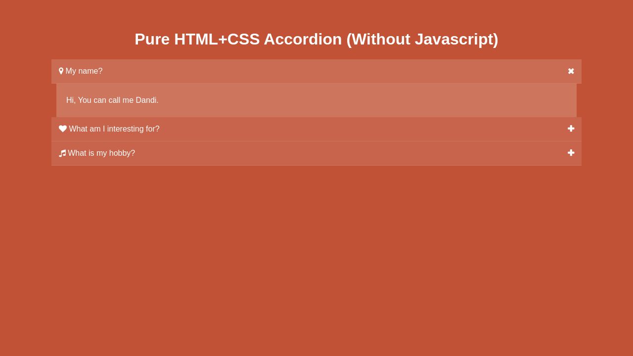 50+ Pure CSS Accordions {2019 UPDATED} iamrohit.in