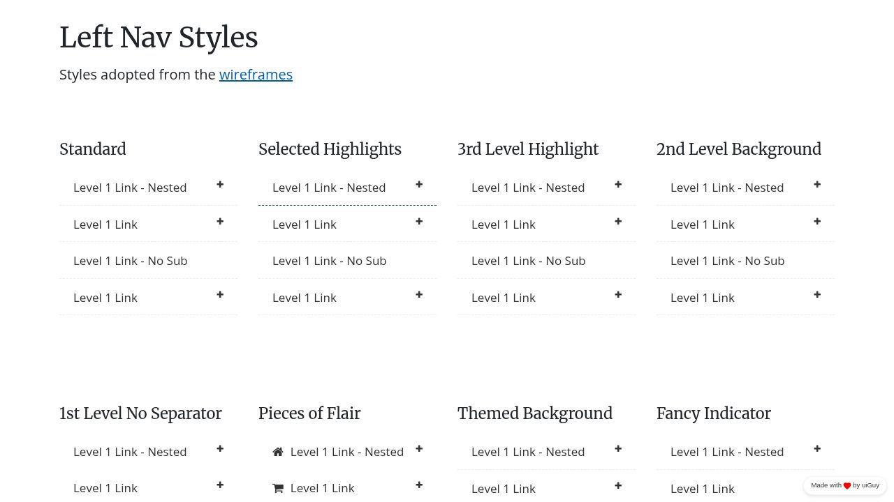 Bootstrap 4 Leftnav , Sidebar, Sidenav