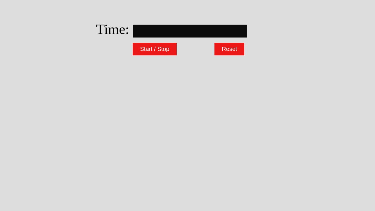 Stopwatch Javascript