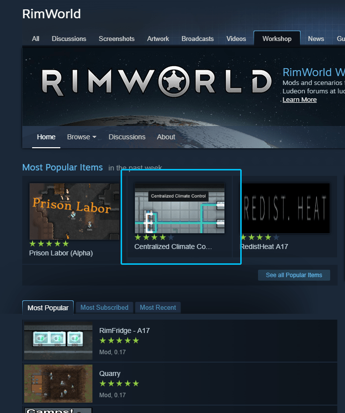 Centralized Climate Control Mod RimWorld Code Play Sleep