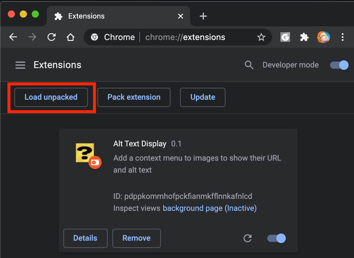 AltText Display extension for Chromium (Edge/Chrome) alttextdisplayextension