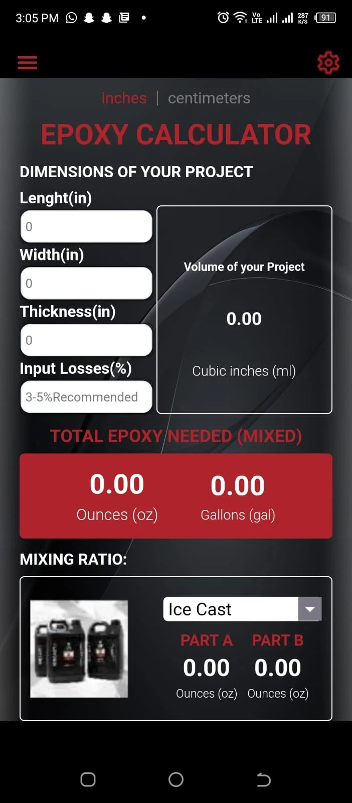Epoxy Calculator Codepul