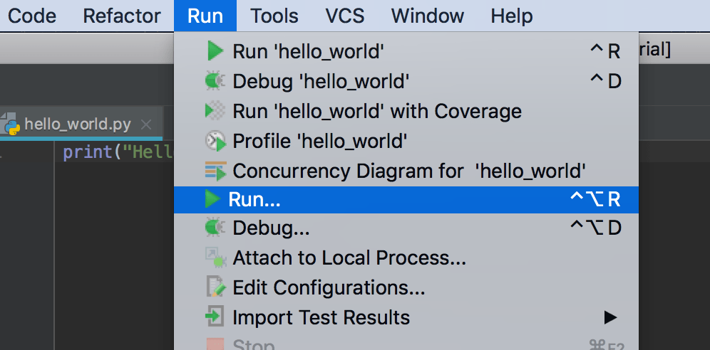 Hello world in Pycharm Code Pumpkin