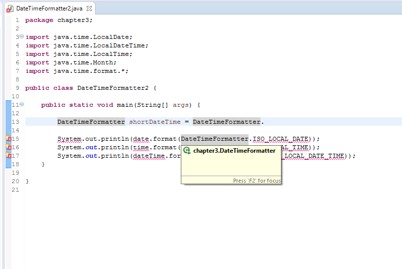 DateTimeFormatter question [Solved] (Beginning Java forum at Coderanch)