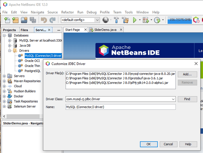 Unable to use Netbeans 12.0 to connect to a database [Solved]