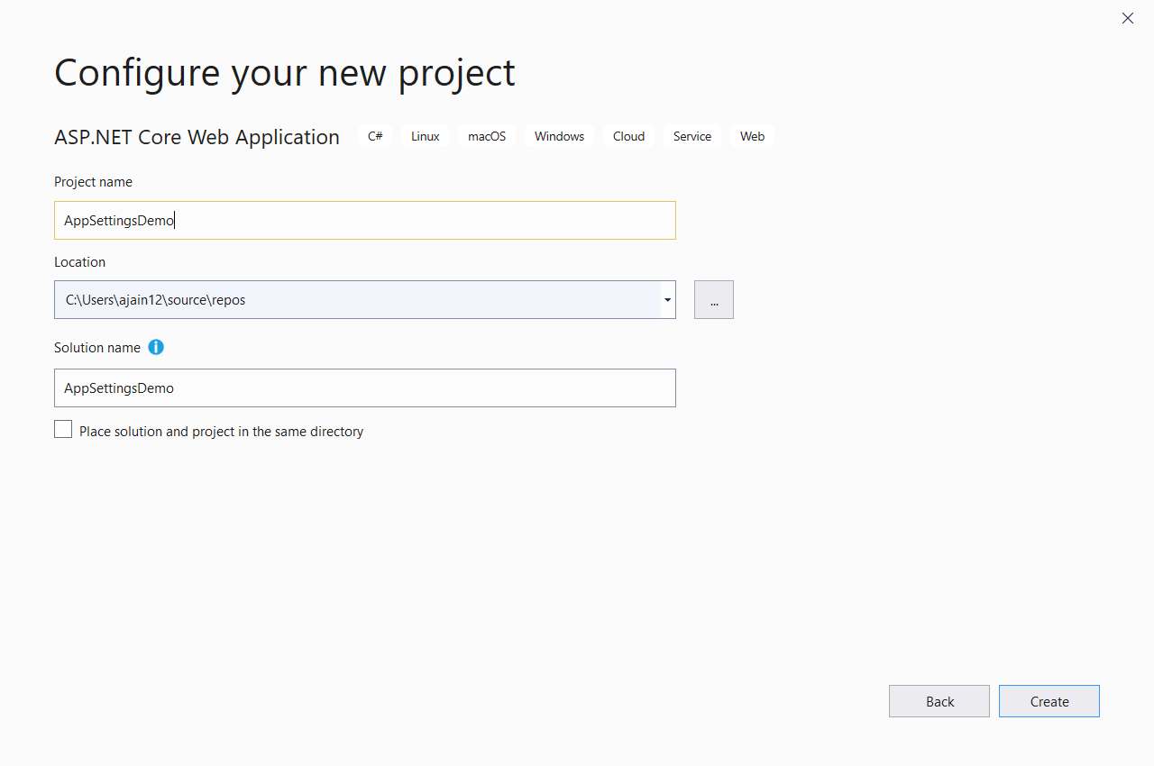 CoderJony Read AppSettings in Core 3.1 from appsettings.json file