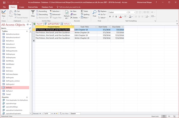MS Access встроенные функции