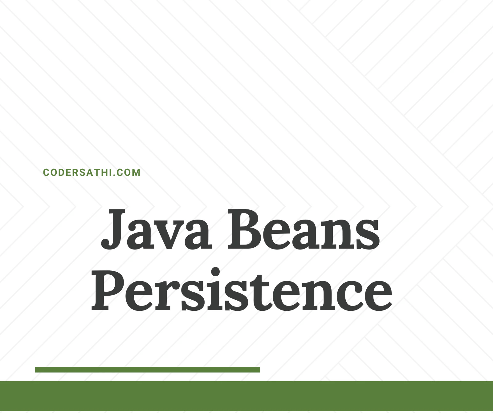 Java Beans Persistence CoderSathi