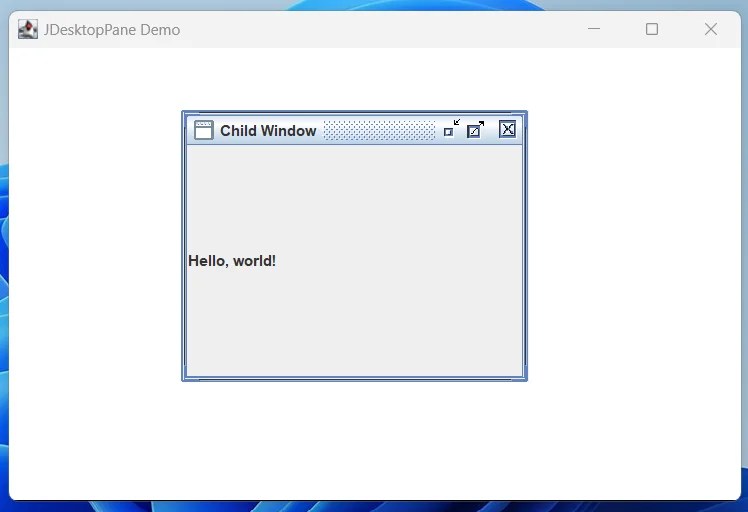JDesktopPane in Java Swing Coder Sathi