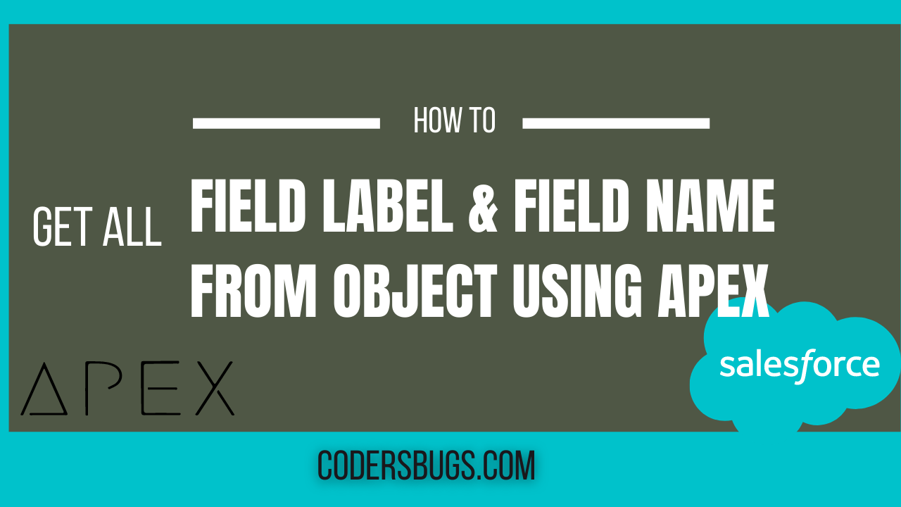 How to get all Field Label or Field Name from Object Using APEX