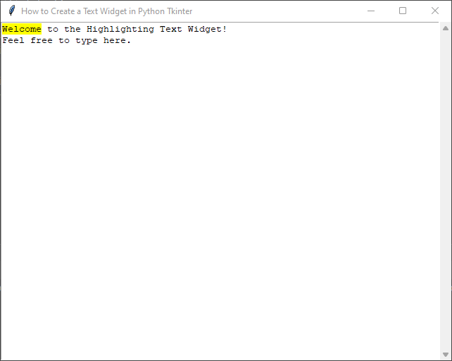 How to Create a Text Widget in Python Tkinter
