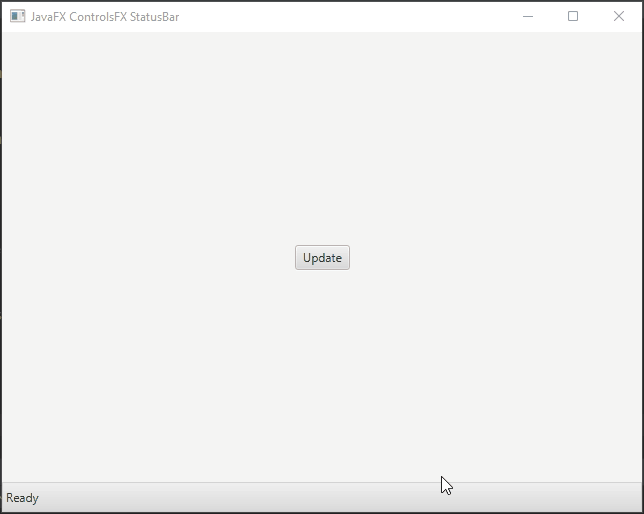 JavaFX ControlsFX StatusBar