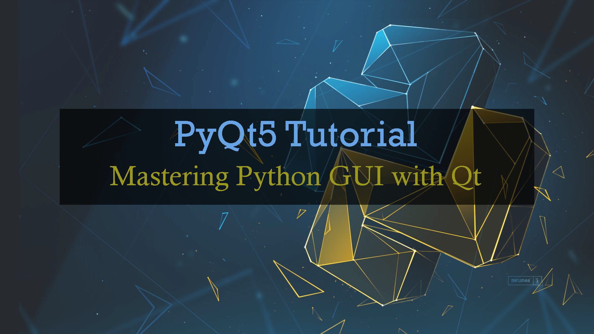 PyQt5 tutorial Python GUI with Qt CodersLegacy