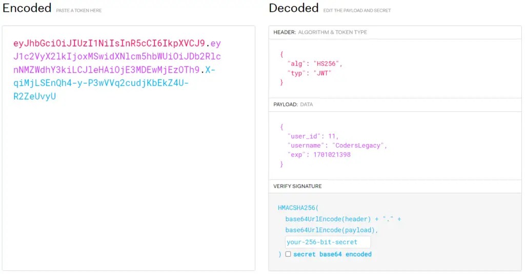 pyJWT Tutorial Token Authentication in Python CodersLegacy