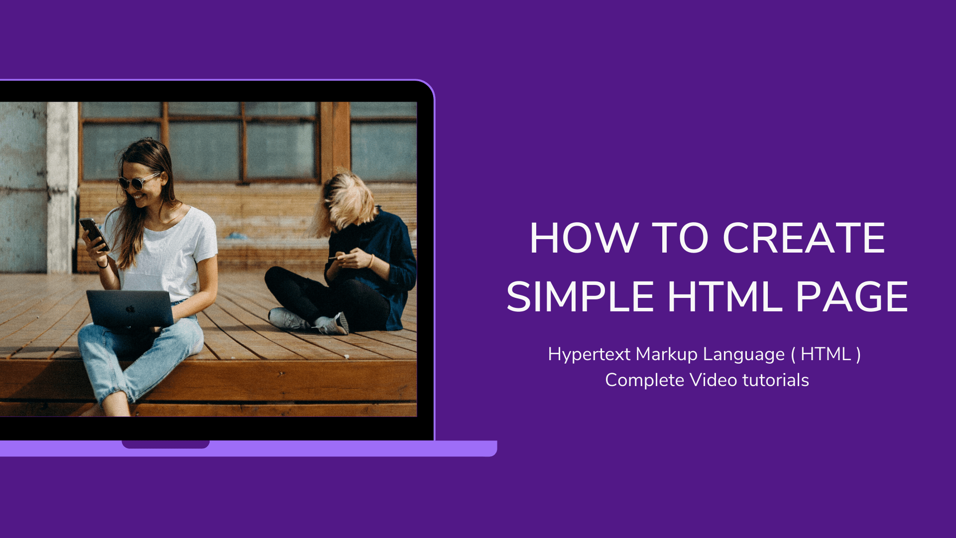 How to Create a Simple HTML Page first page Code4Education