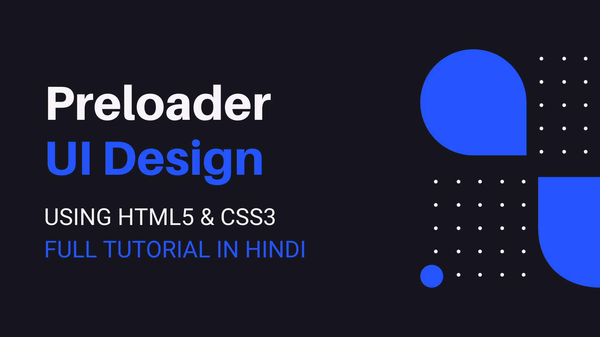 Preloader Animation UI Design Loader Animation CSS Code4Education