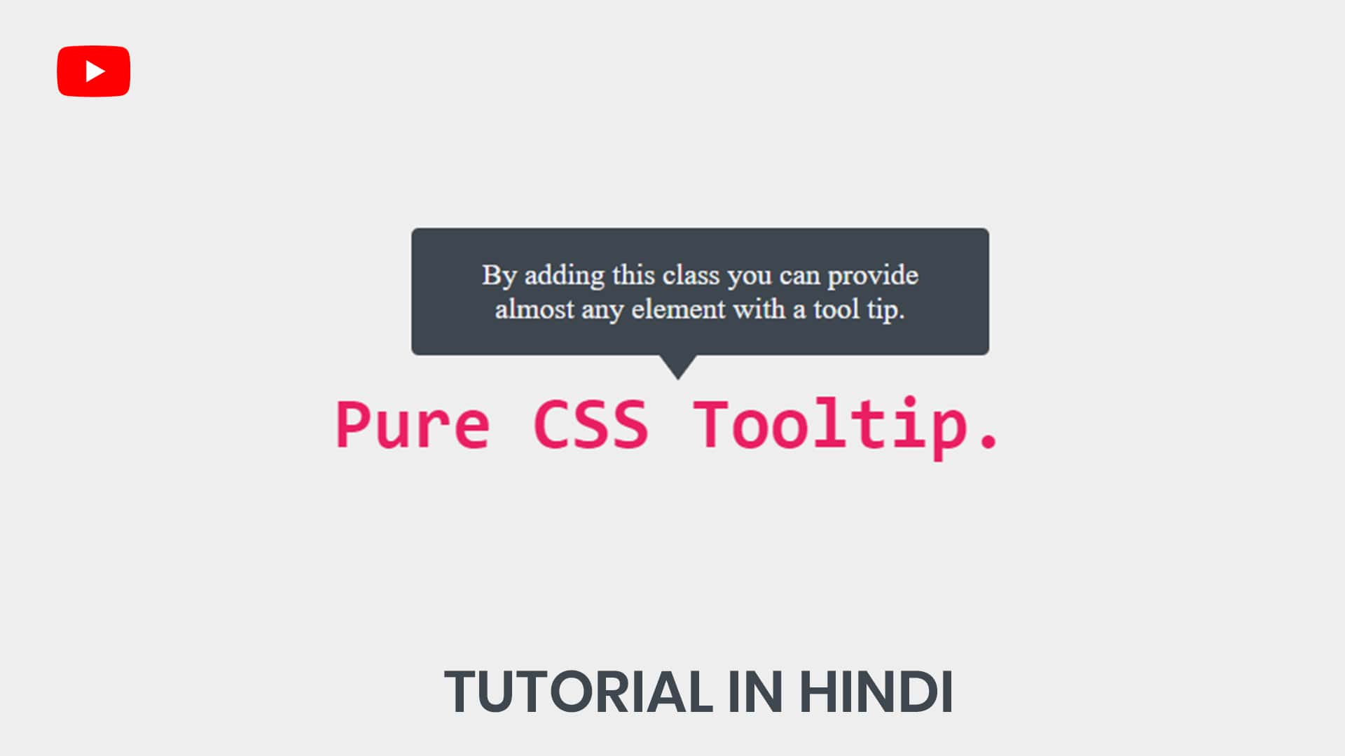 Custom Tooltip Text UI Design Using HTML5 CSS3
