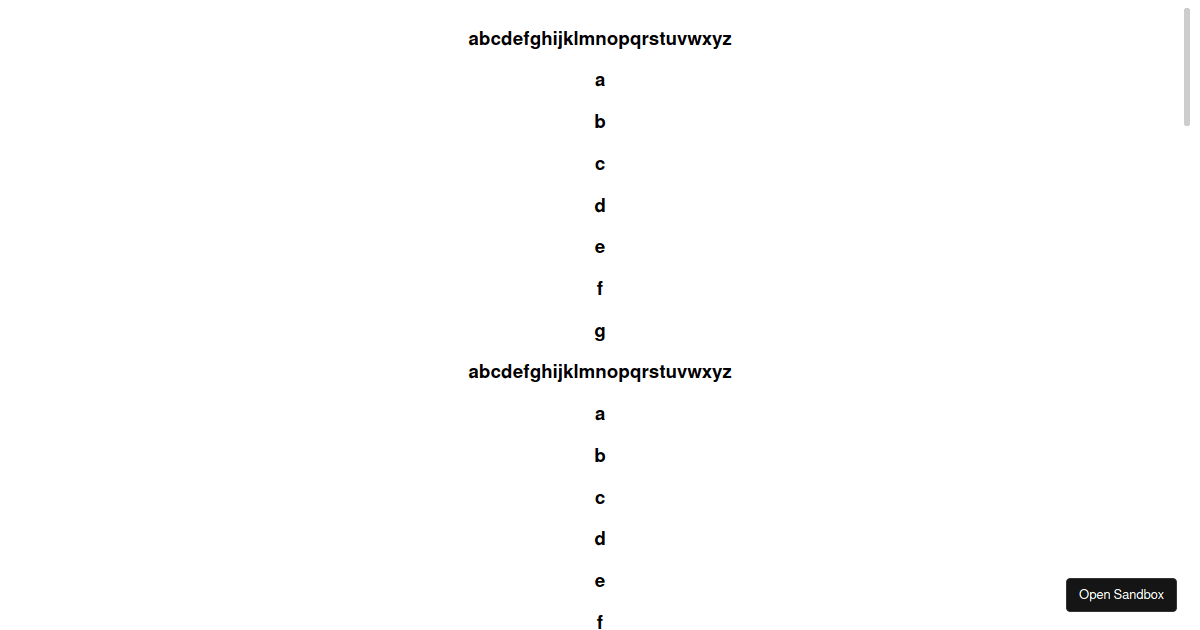 opuscapita/reactperfectscrollbar examples CodeSandbox