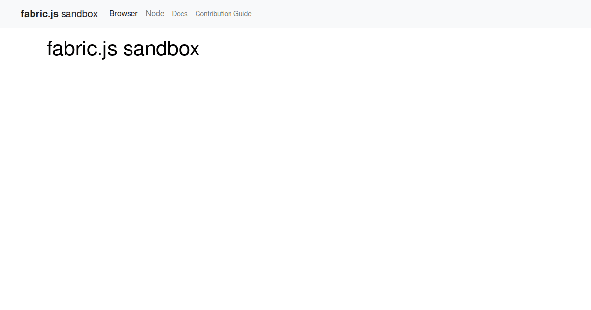 fabric examples CodeSandbox