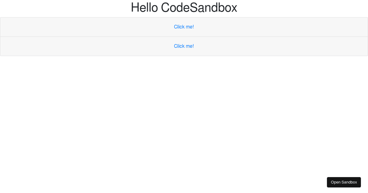 react bootstrap accordion Codesandbox
