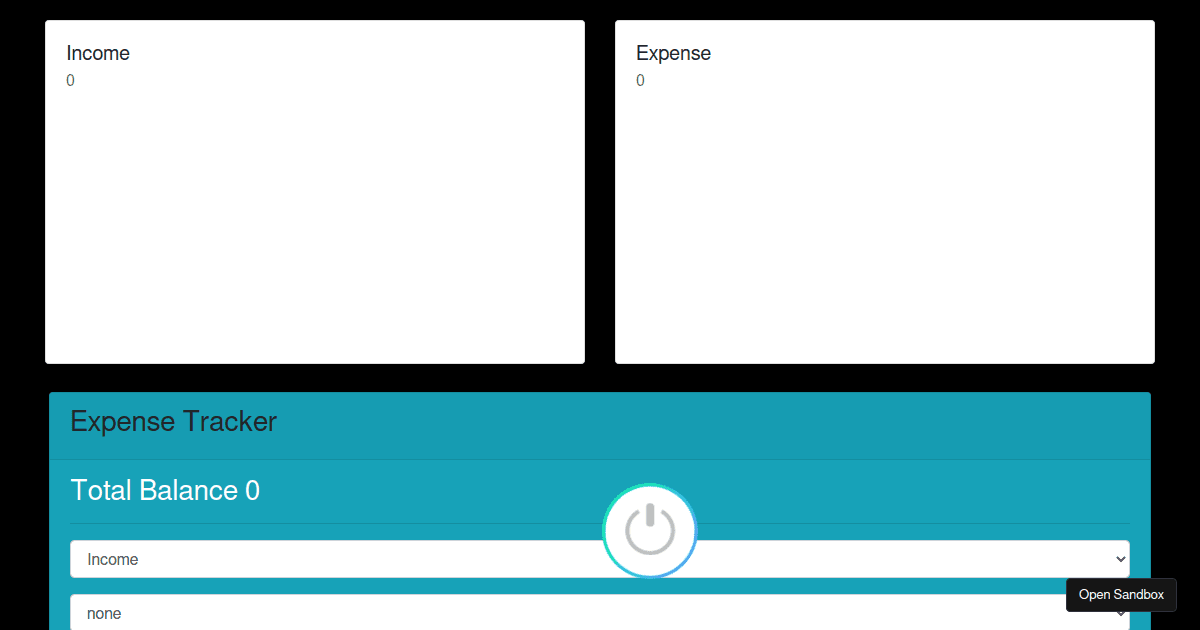 myexpensetracker Codesandbox