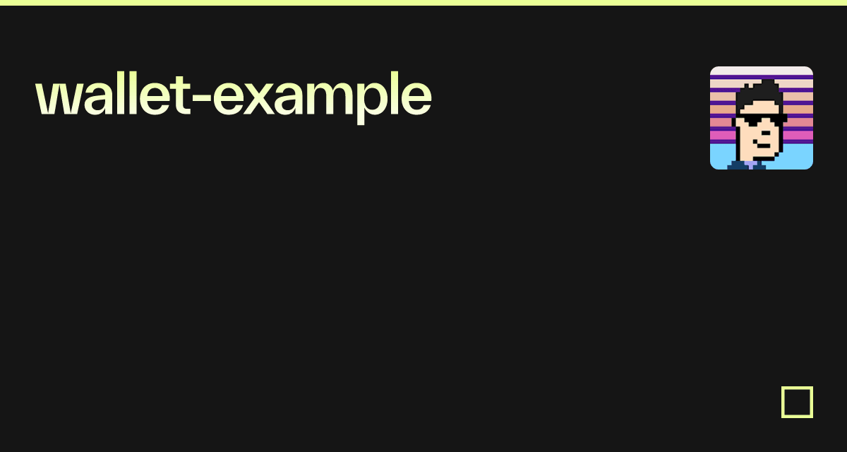 walletexample Codesandbox