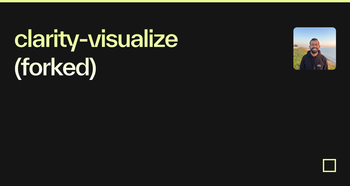 claritydecode examples CodeSandbox