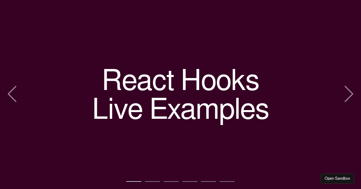 heroslider examples CodeSandbox