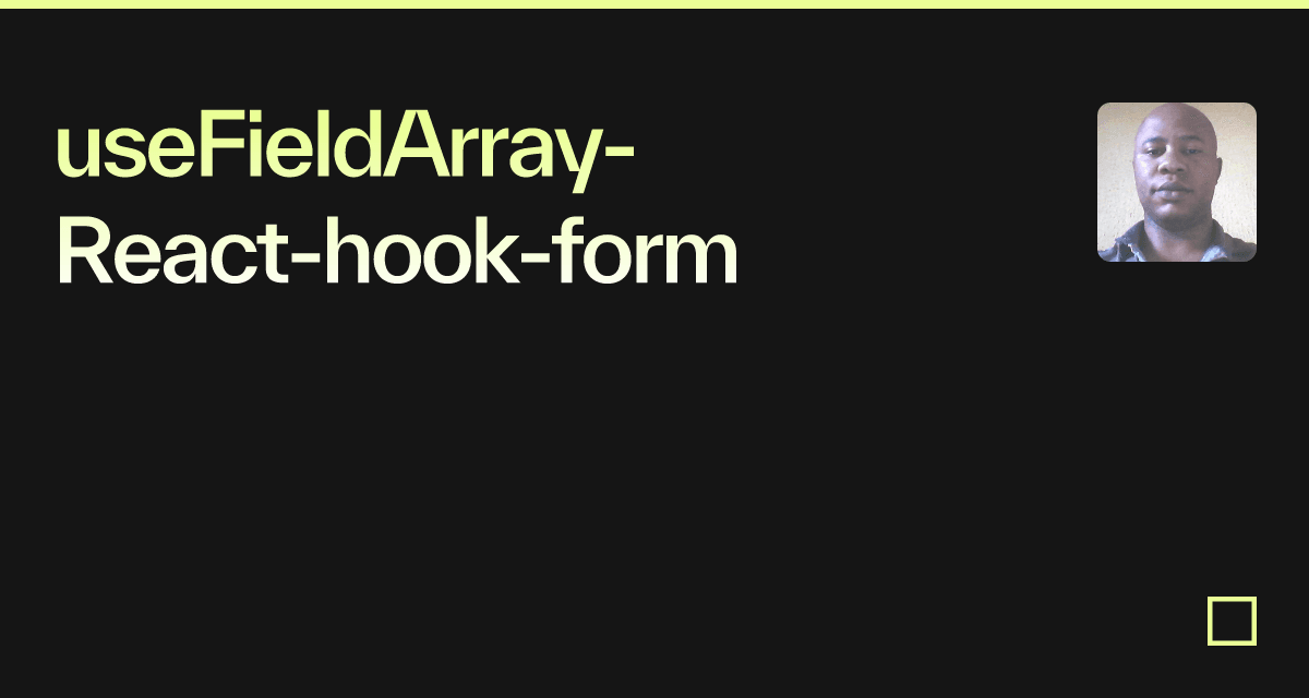 useFieldArrayReacthookform Codesandbox
