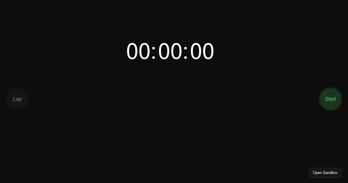 reactnativestopwatchtimer examples CodeSandbox