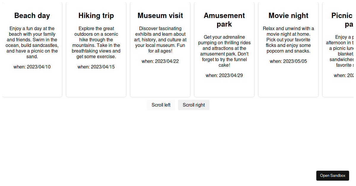 reacthooksliderexample Codesandbox