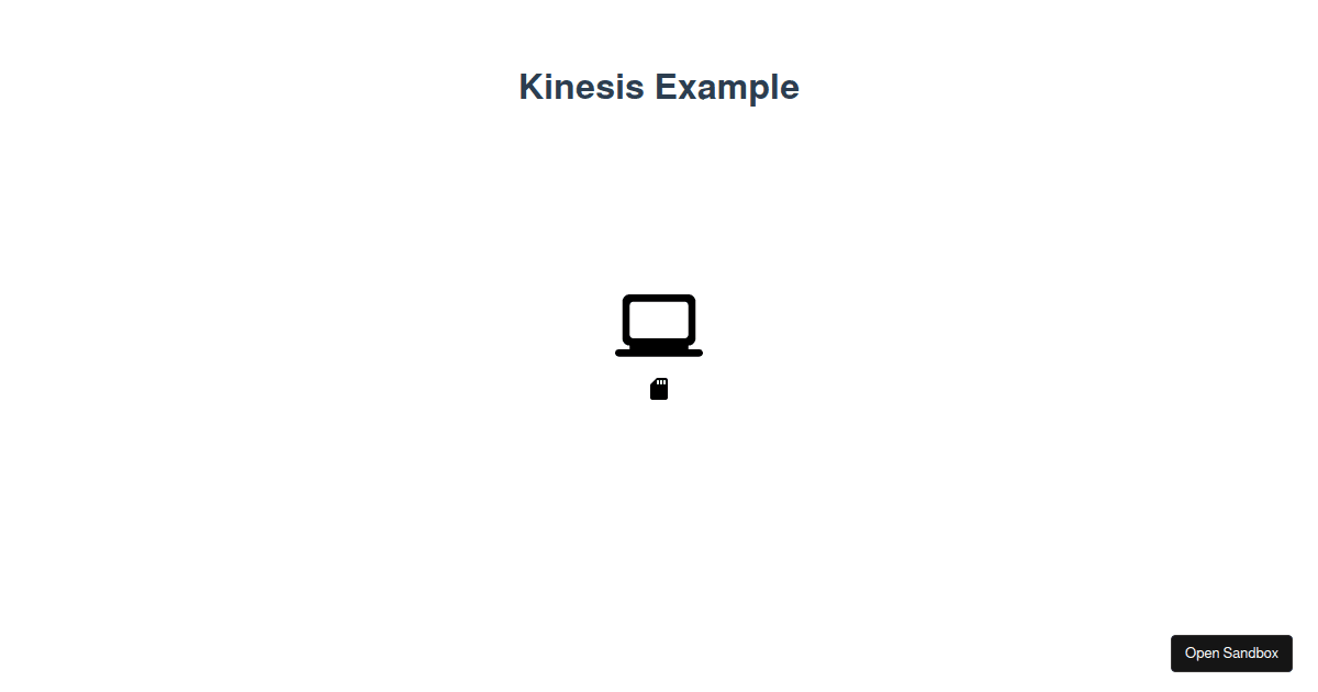 vuekinesis examples CodeSandbox