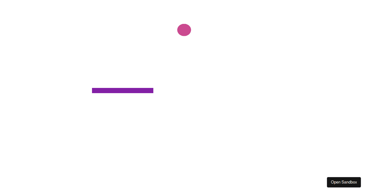 Ball bounce with realistic squeezing effect Codesandbox