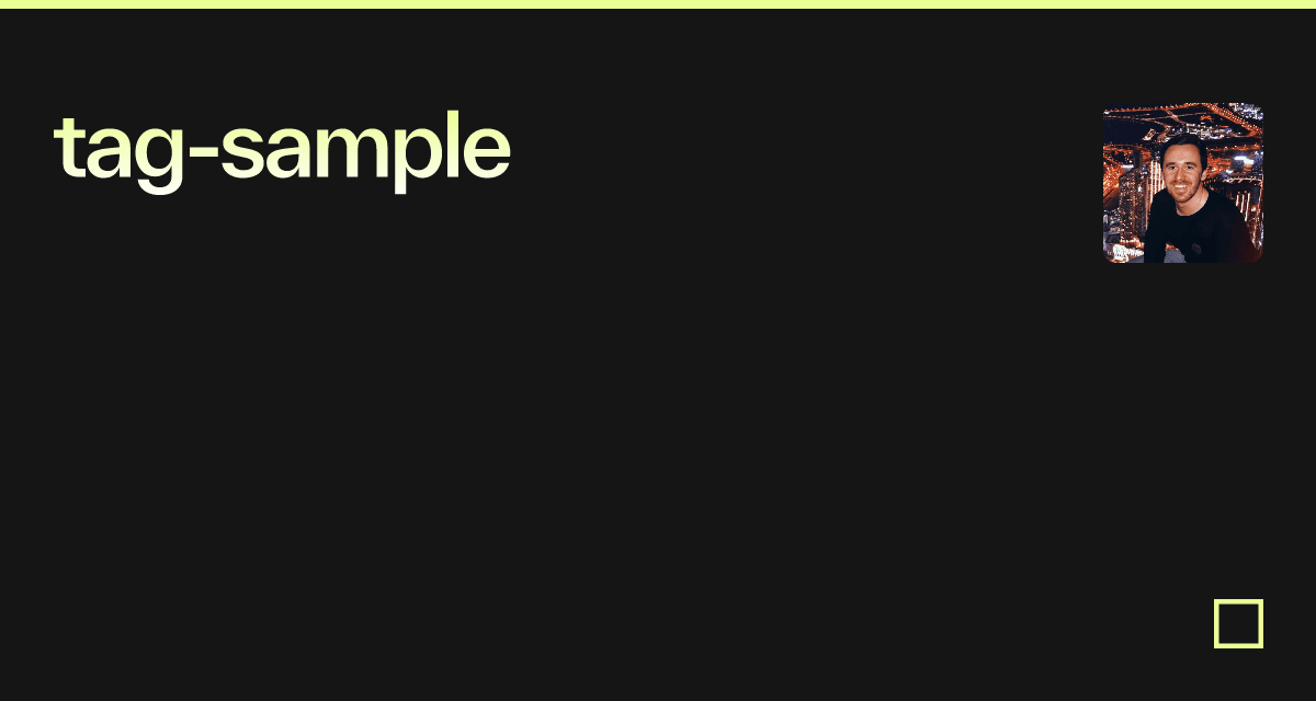 tagsample Codesandbox