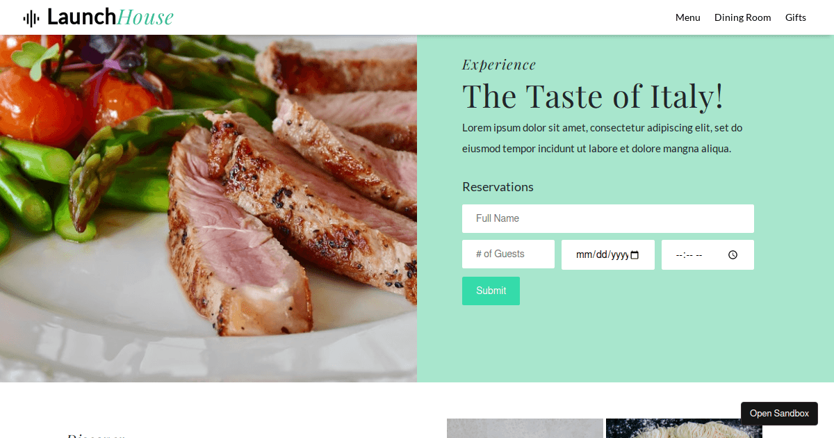 Responsive Navbar (React.js) Codesandbox