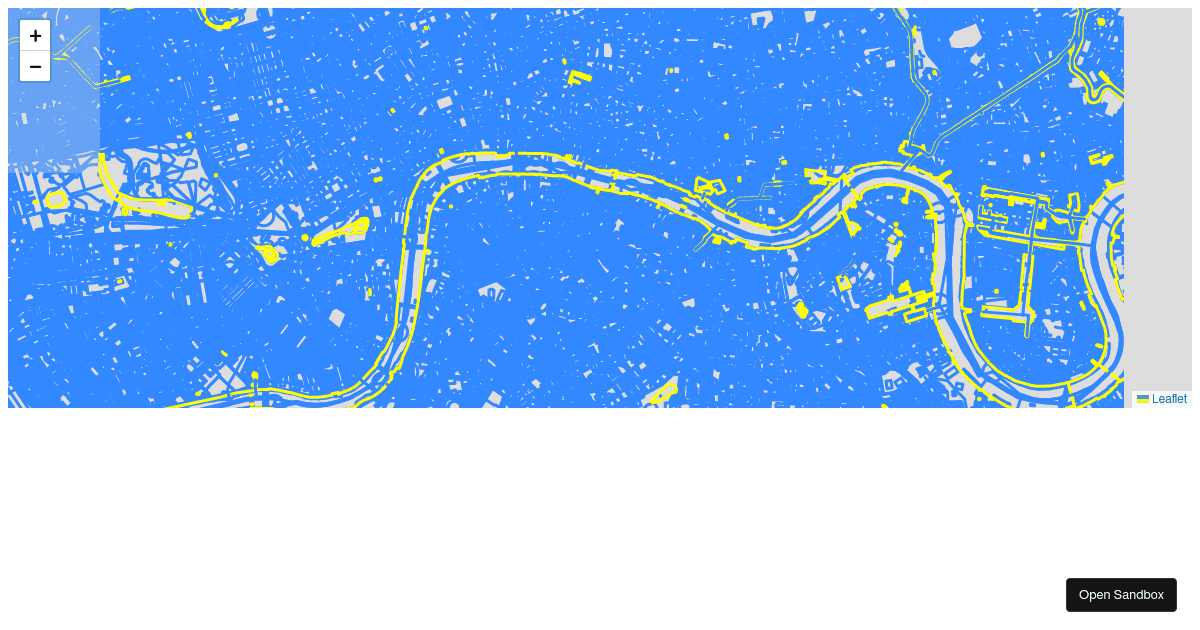 leafletvectortilelayer examples CodeSandbox